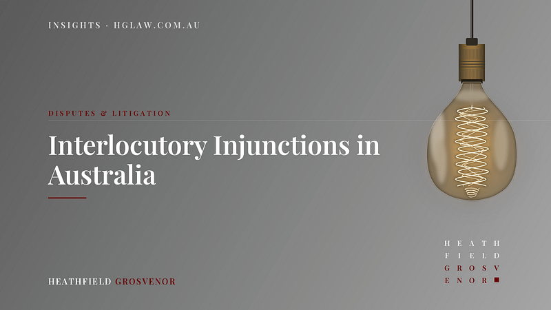 interlocutory injunctions in Australia